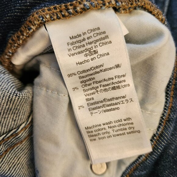 Point Sur Hightower Straight 10" Jeans Size 27 EUC Dark Blue - Picture 6 of 11